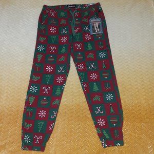Men's Iron Co. Christmas Joggers/Stretch Size Medium NWT-Retail $46.00